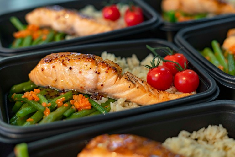 Pavé de saumon rôti, sauce à l'érable et moutarde à l'ancienne